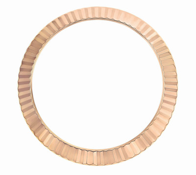 18K ROSE GOLD FLUTED BEZEL FOR ROLEX DATEJUST 41MM 126301, 126331, 126303