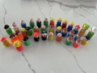 Vtg Fisher Price Little People Lot of 34 Toy Plastic Figures Cowboy Baby Dog