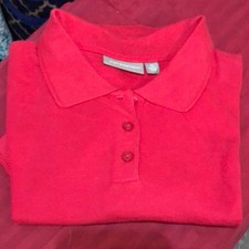 Croft & Barrow Red Short Sleeve Polo Tee