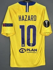 MEN'S FC CHELSEA 2018/2019 EDEN HAZARD UEFA SOCCER FOOTBALL SHIRT JERSEY SIZE S