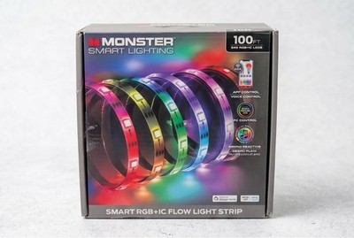 Monster Smart Lighting 100 ft 540 rgb+ic leds , open box .