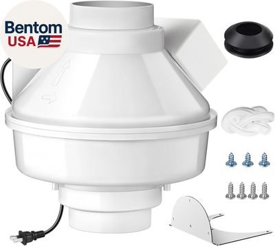 #ad #ad Dryer Booster Fan with Auto On Off Pressure Sensor 4” DBF 110 Inline Dryer Vent $270.41