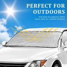Foldable Large Sun Shade Truck Van Car Windshield Visor UV Block Cover Protector
