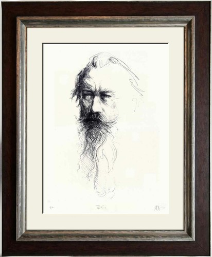 Andreas Noßmann - " Johannes Brahms " - Original Lithographie 2010 - Picture 2 of 2
