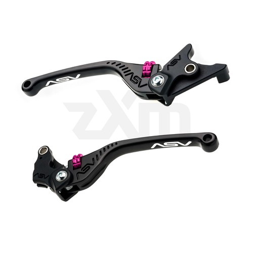 2025 Kawasaki Versys 1100 SE LT ASV F3 Series Sport Brake & Clutch Lever Black - Picture 23 of 24