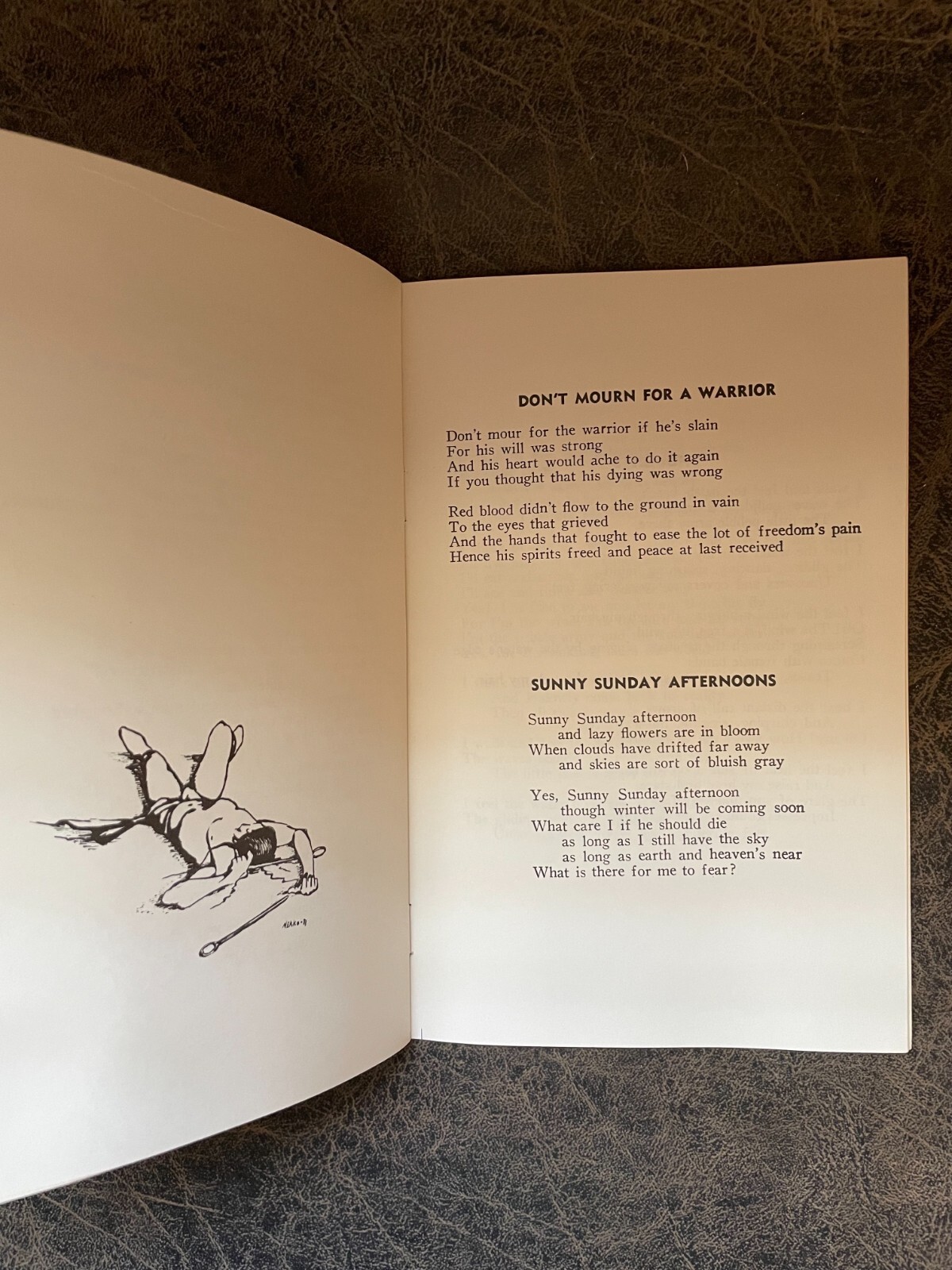 NATIVE AMERICAN CREEK MEKKO LEWIS 28 PAGE BOOK -SKETCHES AND POEMS