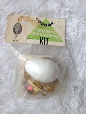 Vintage Walco Christmas Tree Ornament Craft Kit 3141 Sequins
