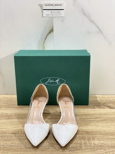 Sofia M. Zapatos de Salón ’ Mujer Perla 105 Charol en Blanco Lujo 38 - Imagen 2 de 7