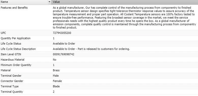 Sensor de temperatura de refrigerante estándar OEM para 1997-1999 ACURA CL Foto 4 de 4