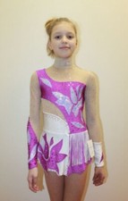 Rhythmic Gymnastics Leotard 271-71 Swarovski Crystals Competition Girl 134-142cm