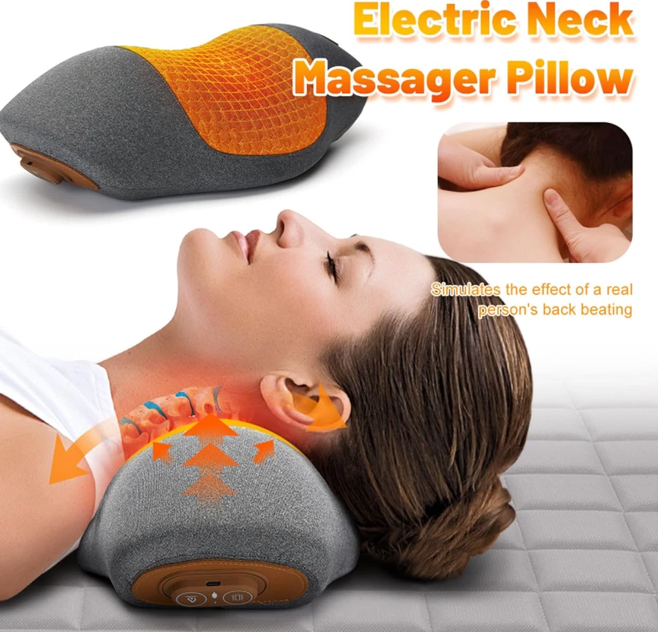 Cervifix™ Home Pro Masajeador de Tracción Ortopédico Cervical Cuello Thera Almohada Calor Foto 4 de 4