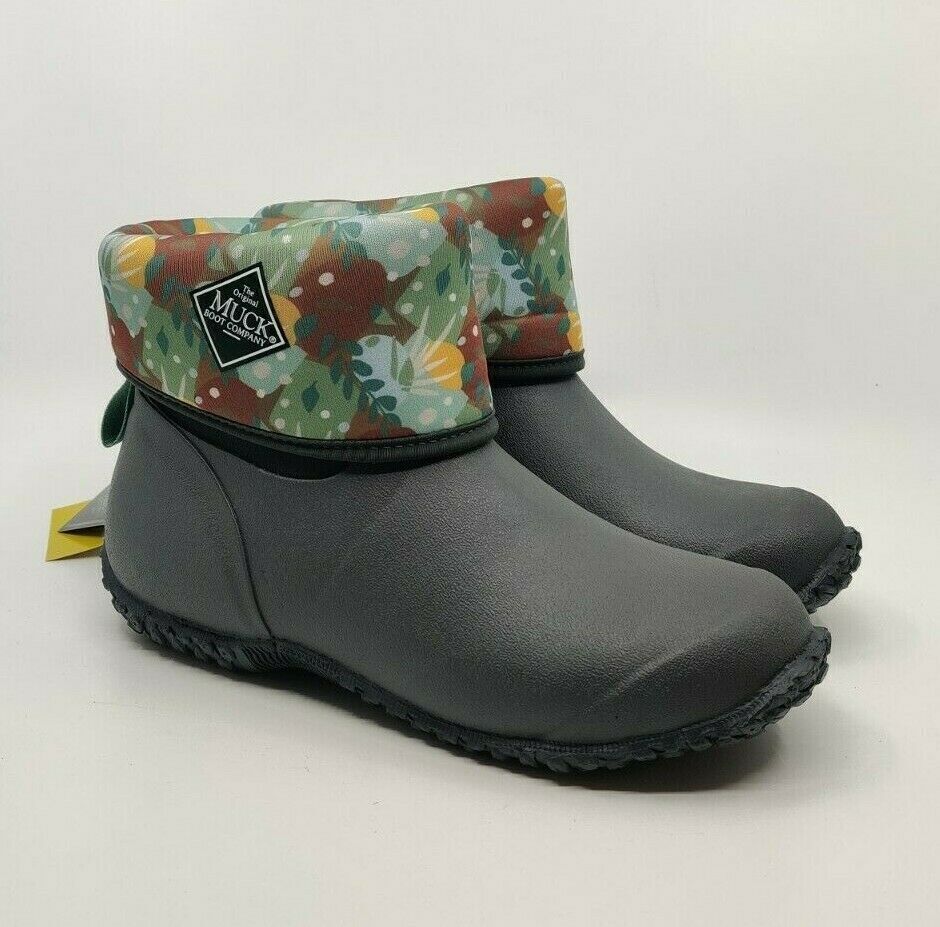 Regenlaars Muck Boot Women Muckster II Mid Green Floral