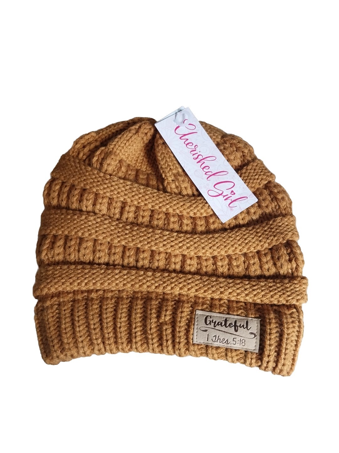 PONY Cappello donna ragazza cara coda di cavallo grato marrone taglia unica