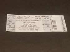 TICKET STUB MARCH 20 2015 NCAA MEN'S BASKETBALL 2ND & 3RD ROUNDS.  MARCH MADNESS