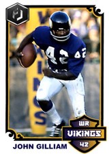 ACEO JOHN GILLIAM MINNESOTA VIKINGS CUSTOM HAND MADE ART CARD