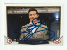 Jake Jacob Gatewood Signed 2014 Bowman Draft Night Insert Card Auto Brewers COA