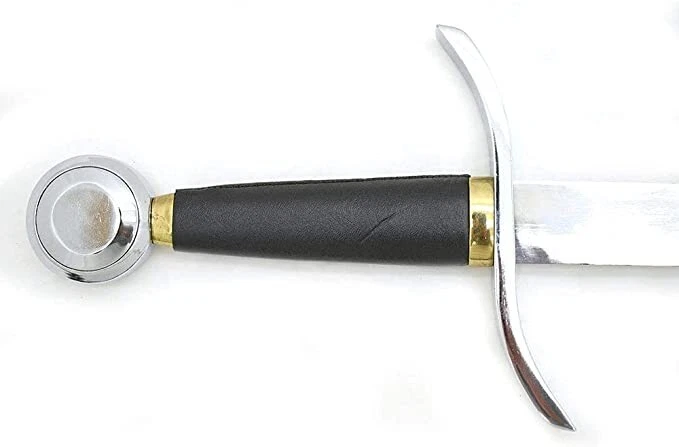 42" Fantasy Medieval Silver Knight Sword With Matching Scabbard - Image 2 of 4