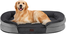 Orthopedic Dog Bed for Large Dogs, Waterproof Dog Sofa with Egg Foam Support, Wa