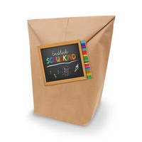 Itenga 10X GeschenktüTe Xl Mit Aufkleber Schulkind Stifte Einschulung Rechteckig