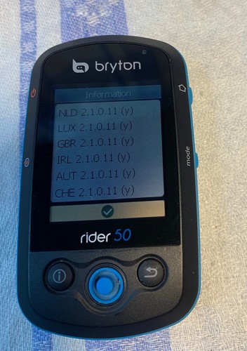 Bryton Rider 50 GPS Cycling Bike Computer - Unit only - Picture 11 of 13