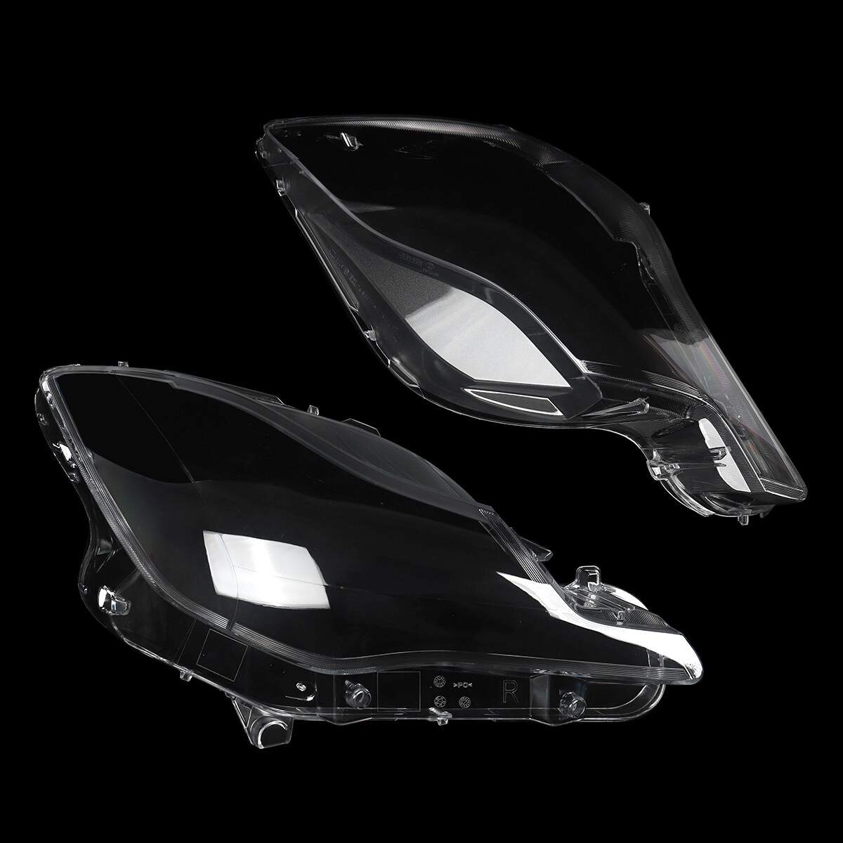 Front L&R Headlight Lens Covers Clear Shell For Maserati Quattroporte 2014-2017