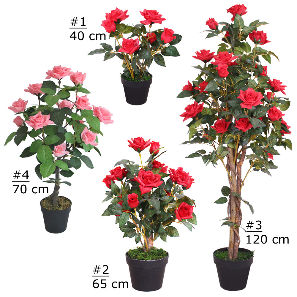 Rose Rosenstock Rosenbusch Kunstpflanze Knstliche Pflanze Auswahl Decovego