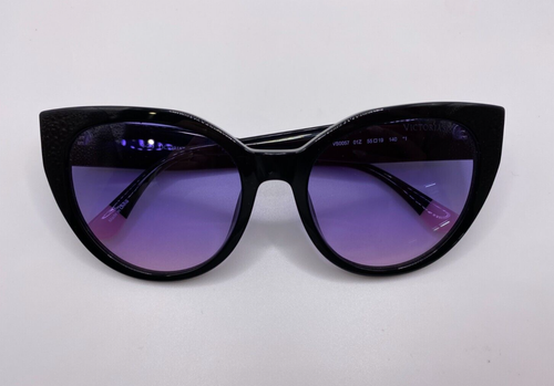 Victoria Secret PINK VS0057 01Z Black Cat Eye Plastic Sunglasses Frame 55-19-140 - Picture 4 of 5