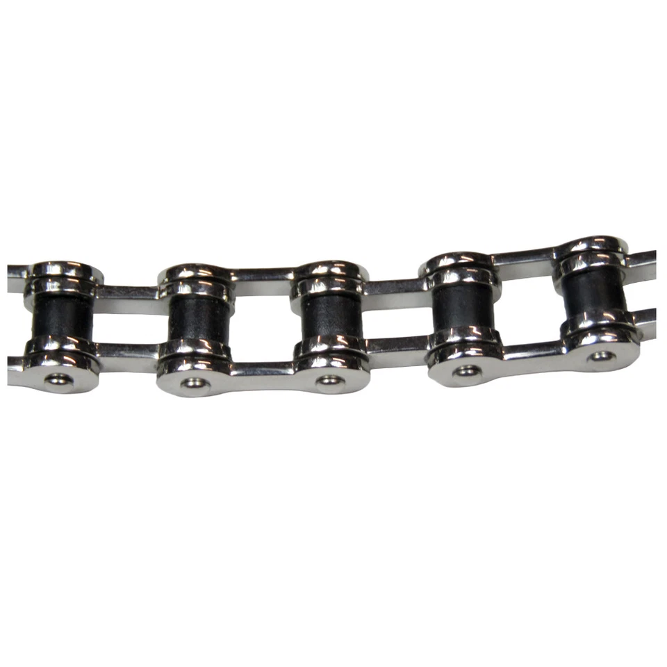 Pulseira masculina de aço inoxidável com elos de corrente para bicicleta - Imagem 2 de 3