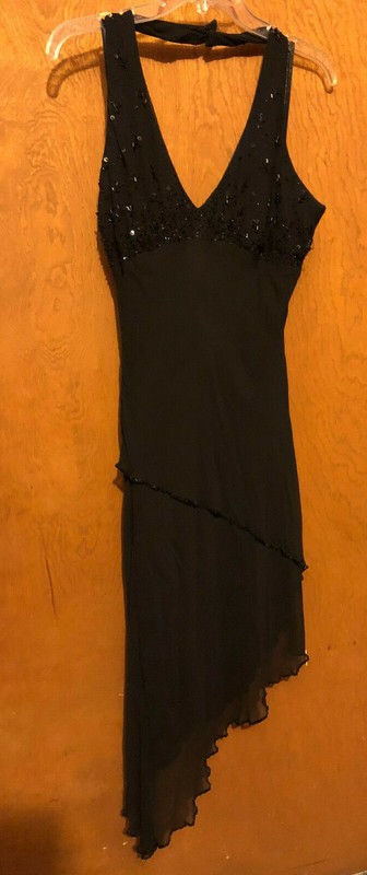 Marina Black After Five Haltar Dress Size 10