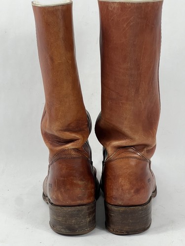 Vintage Frye 2934 Mens Size 10 D Boots Brown Leather Campus Cowboy Made USA - Picture 4 of 14