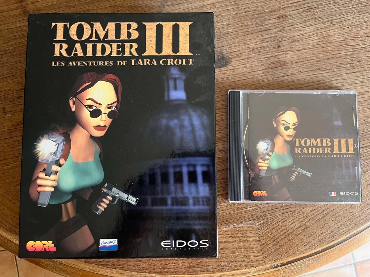 Jeu PC Tomb Raider 3 - Édition Bigbox - Très Bon état - Boîte Et Instructions Incluses