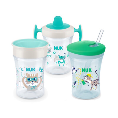 NUK Trainer Cup 230 ml + Mini Magic Cup 230 ml + Action Cup 230 ml | BPA-frei