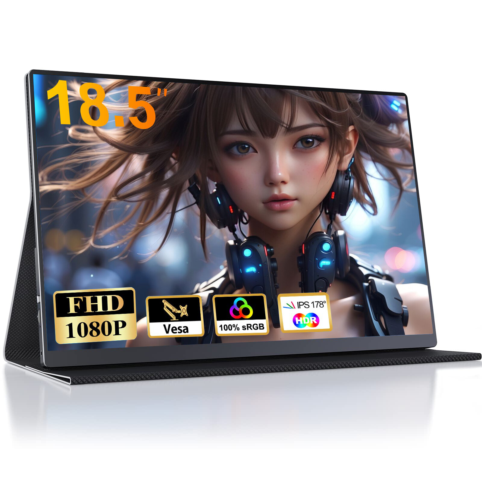 18.5" 100Hz Gaming Monitor Portable Monitor Display For PS 4 PS 5 Xbox Switch