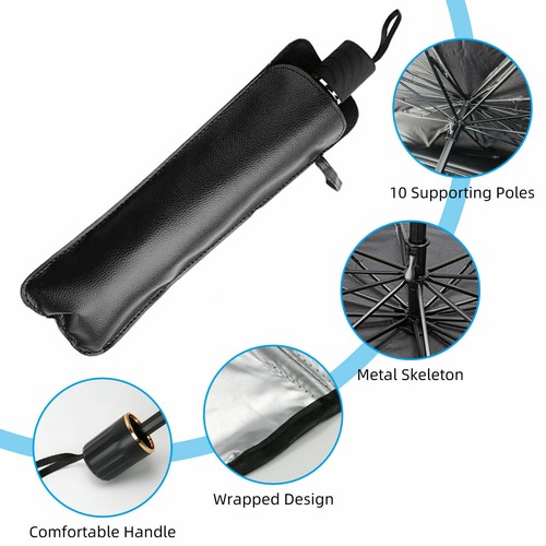 Car Windshield Sun Shade Foldable Umbrella Front Window Cover Visor Umbrella NEW - Picture 2 of 9