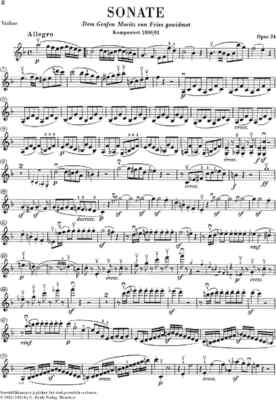 Sonata for Piano and Violin in F Major Op. 24 (Spring Sonata) | eBay
