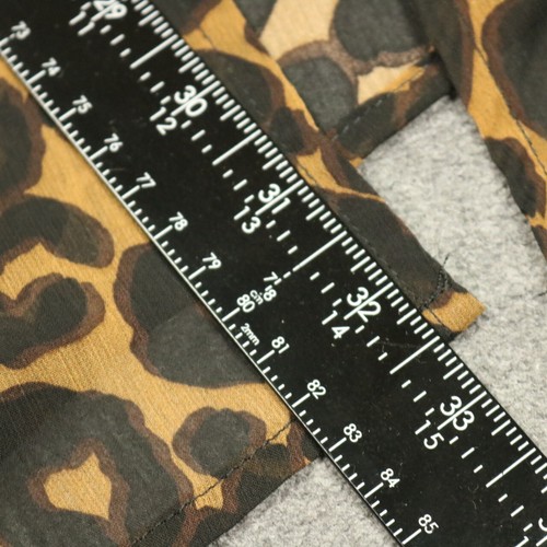 Terra & Sky Leopard Print Crinkle Chiffon Sheer Beach CoverUp Kimono Brown 0X 14 - Picture 17 of 17