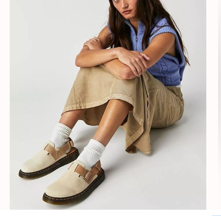 Dr. Martens Jorge II Suede & Leather Slingback Mule MSRP$170
