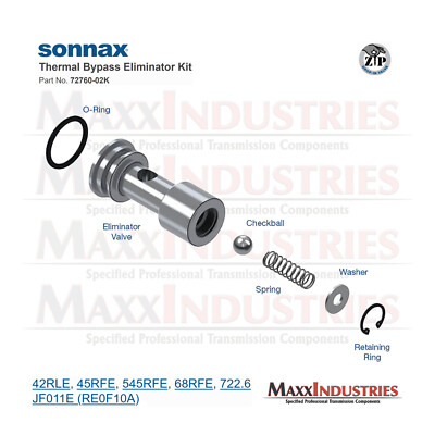 42RLE 45RFE 545RFE 68RFE Thermal Bypass Eliminator Kit Sonnax