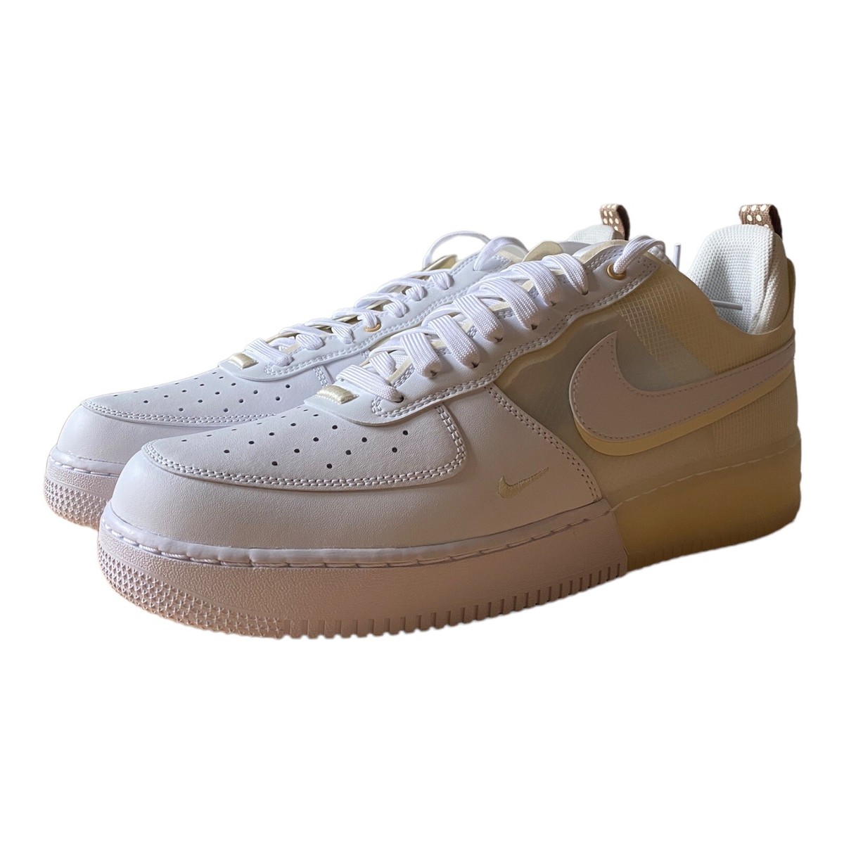 Nike Air Force 1 React White Coconut Milk Shoes DH7615-100 - Men's