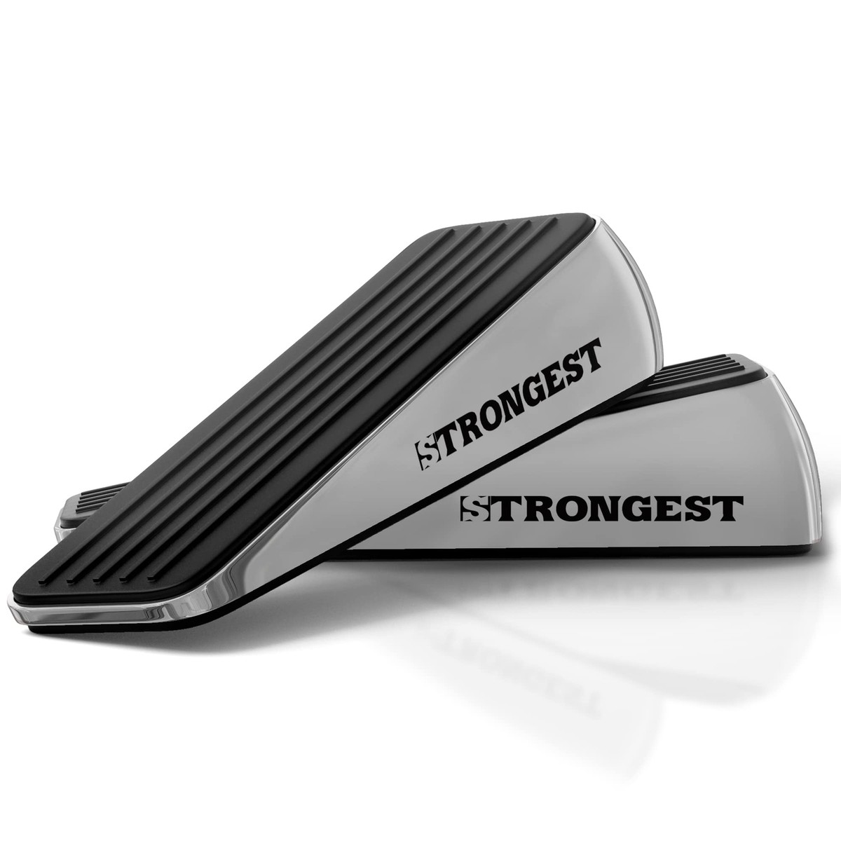 2 Packs Door Stoppers for Bottom, Rubber Wedge, Heavy Duty Doorstop for Inside, Rubber, Floor, Wedge Garage Classroom Stopper for Carpet, Door Holder