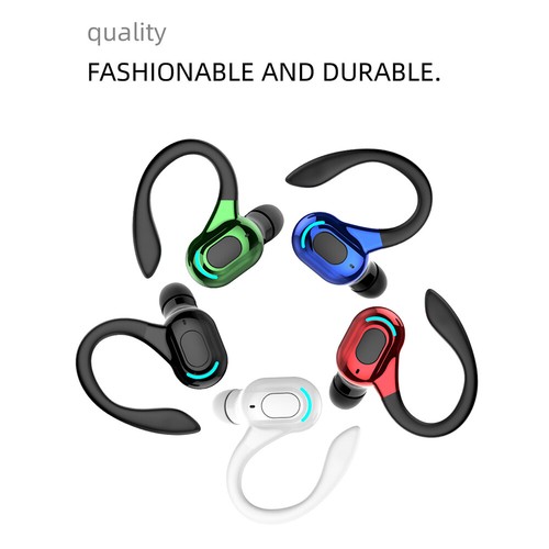 Wireless Bluetooth 5.2 Headset TWS Earphones Earbuds Stereo Headphones Ear Hook - Picture 21 of 36