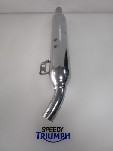 TRIUMPH BONNEVILLE & BONNEVILLE T100 CARBS LH EXHAUST SILENCER T2202552 T2201552 - Bild 3 von 5