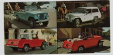 Vintage 1966 Jeep/Jeepster Convertible & Commando Advertising Oversized Postcard