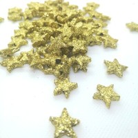 70 X Sterne 1.7 Cm Glitzer Dekosterne Gold Weihnachtsdeko Weihnachtsstern