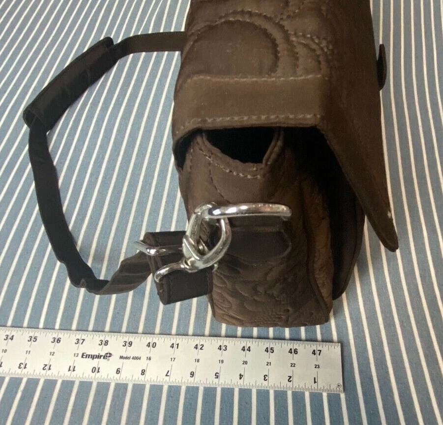 Vera Bradley Attache Maletín Mensajero Mujer en Marrón Patrón Microfibra Foto 4 de 4