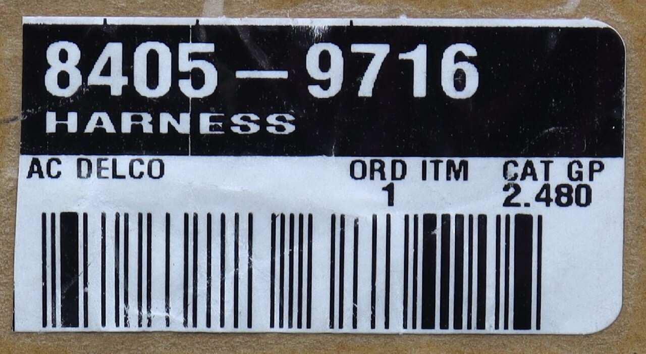 NEW OEM GM Body Wiring Harness Assembly 84059716 Silverado Sierra 