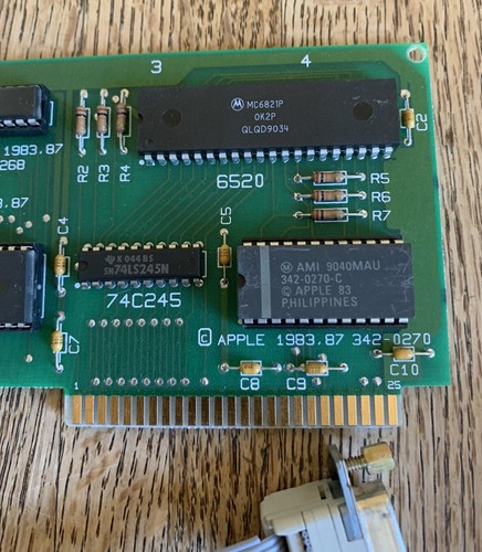 Apple Computer Mouse Interface Card 670-0030-F With Mouse M0100 - Picture 5 of 13
