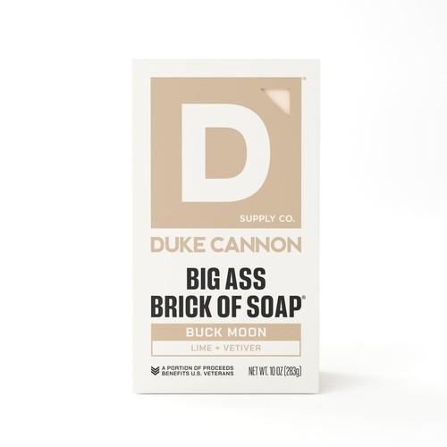 Duke Cannon Buck Moon Big Ass Brick of Soap 10oz Benefit Vets Vetiver Lime Lot 4 - Picture 3 of 5