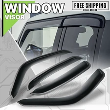Smoke Window Visor Shade Vent Wind Rain Deflector fit 04-07 GMC/Chevy Crew Cab