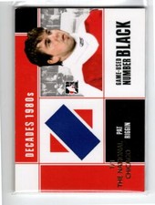 2010-11 ITG Decades 1980s Game Used Numbers Black #M48 Pat Riggin *#/6